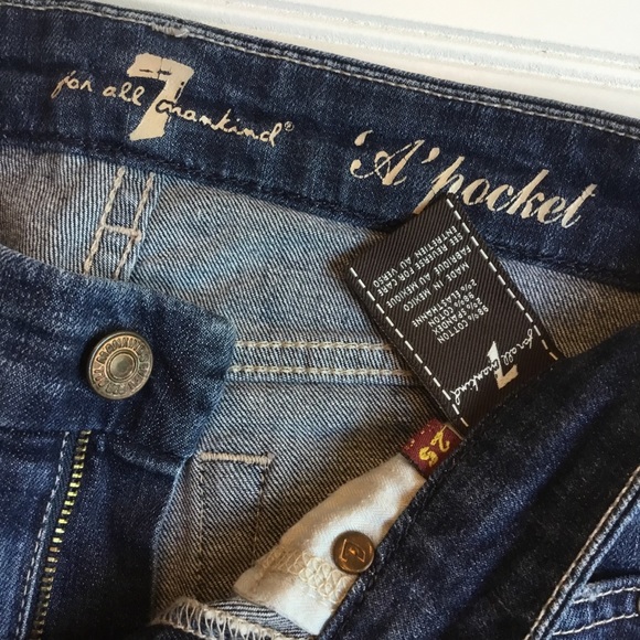 7 For All Mankind ‘A’ Pocket Bootcut Jeans EUC 25 - Picture 6 of 8